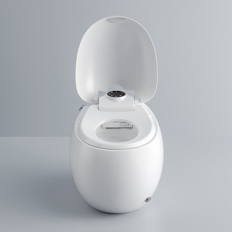 Round Floor Mount Bidet White Floor Standing Bidet with Heated Seat