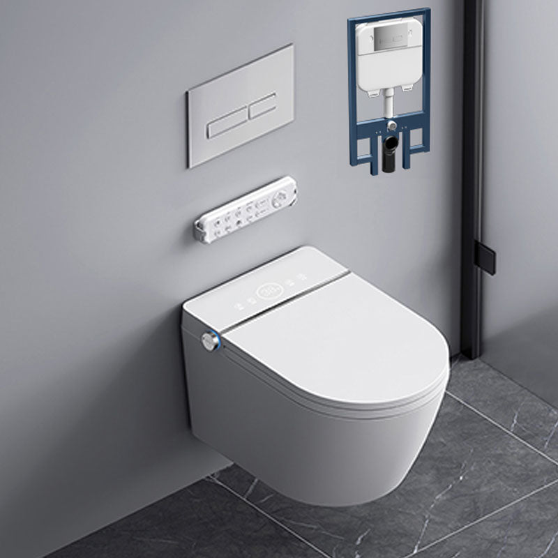 Wall Mounted Bidet in White with Unlimited Warm Water and Heated Seat