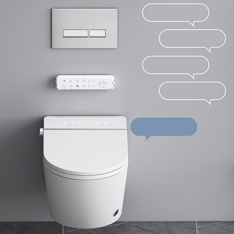 Wall Mounted Bidet in White with Unlimited Warm Water and Heated Seat