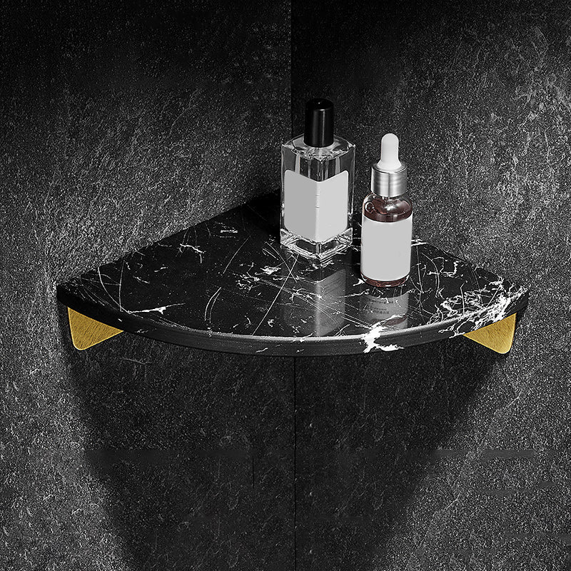 Aluminum Bathroom Accessory Set 1.57 Inches Tall Marble Bath Shelf