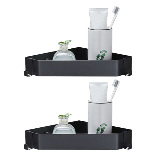 Contemporary Stainless Steel Bath Shelf 2-Piece Bathroom Accessory Set