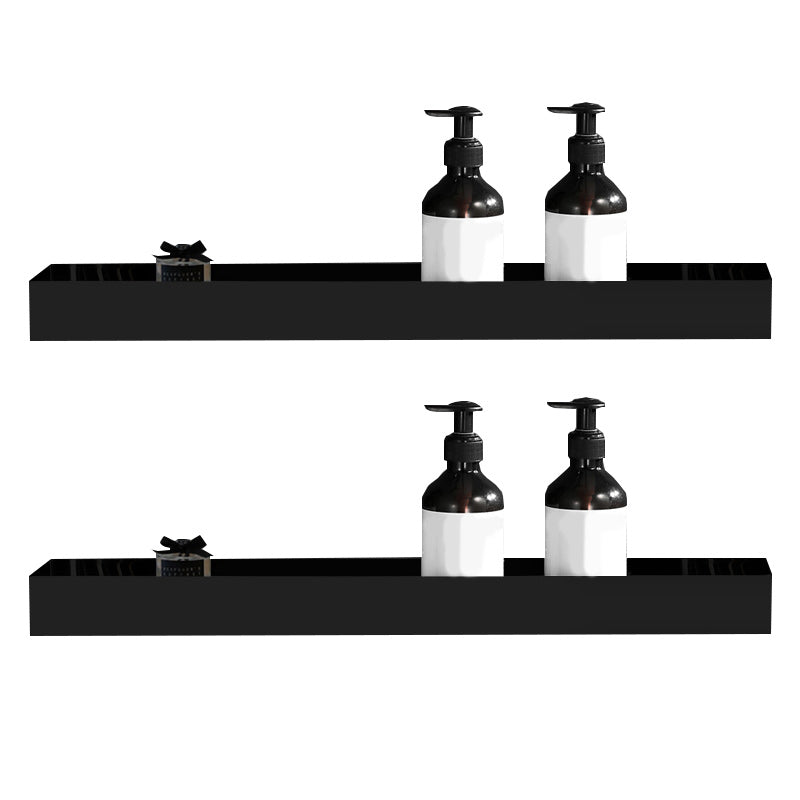 Contemporary Stainless Steel Bath Shelf 2-Piece Bathroom Accessory Set