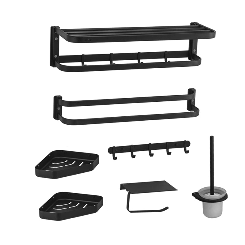 Contemporary Bathroom Hardware Set Towel Bar/Bath Shelf & Paper Holder Included