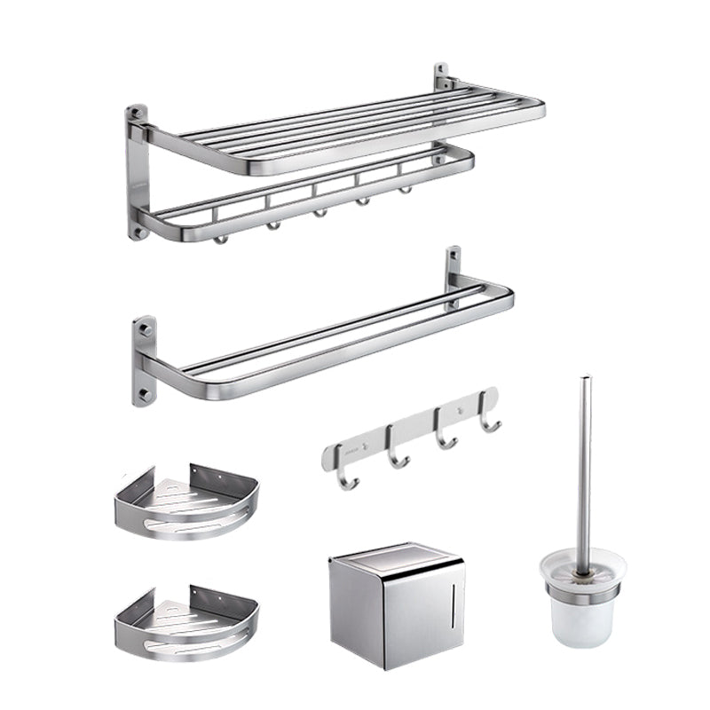 Contemporary Bathroom Hardware Set Towel Bar/Bath Shelf & Paper Holder Included