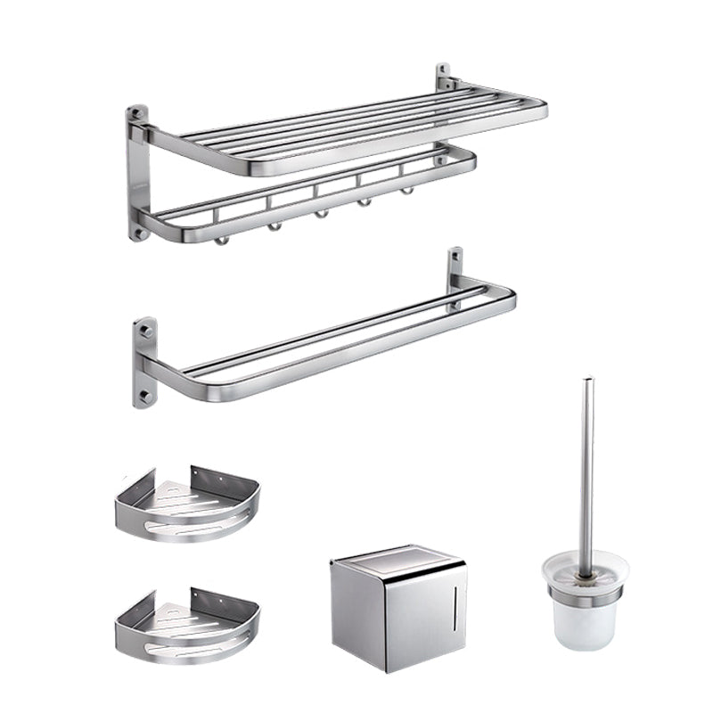 Contemporary Bathroom Hardware Set Towel Bar/Bath Shelf & Paper Holder Included