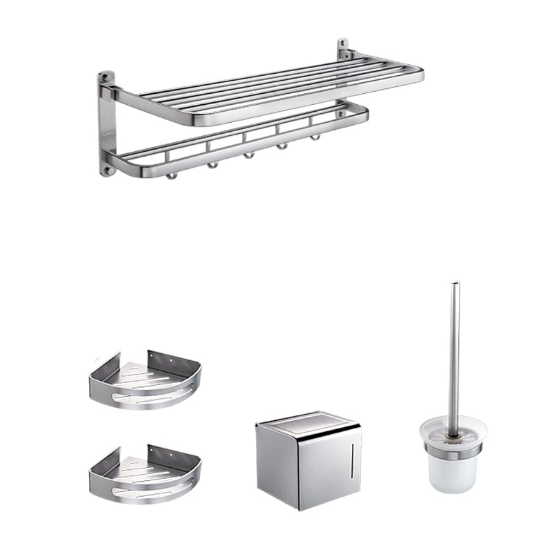 Contemporary Bathroom Hardware Set Towel Bar/Bath Shelf & Paper Holder Included