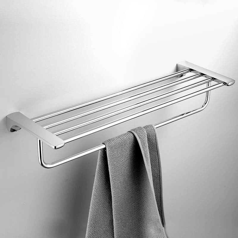 Silver Bathroom Accessories Hardware Set Modern Bathroom Accessory Kit