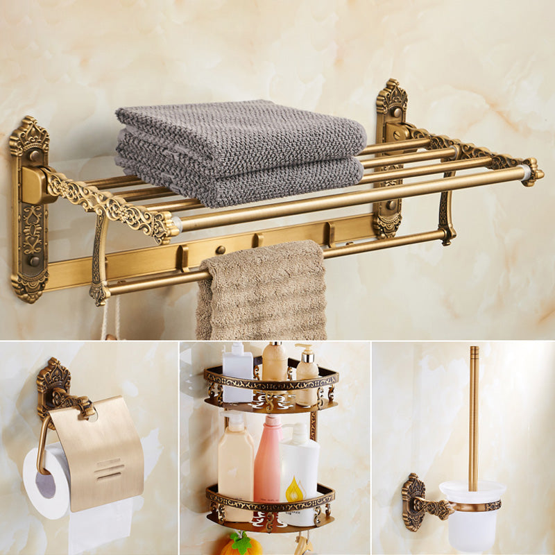 Traditional Bathroom Accessory Set Gold Bathroom Accessory Kit