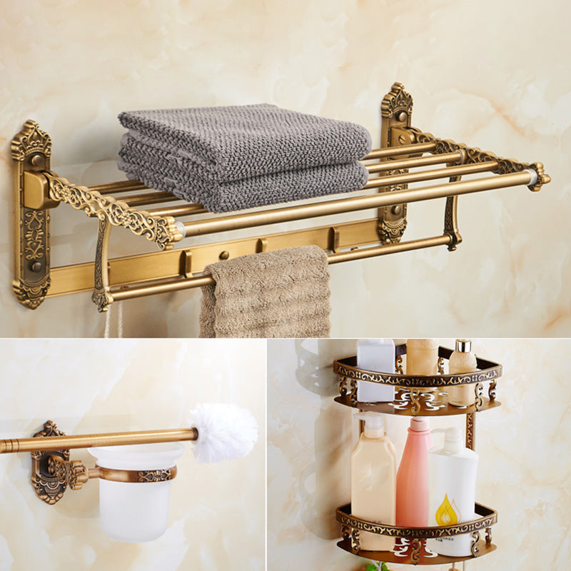 Traditional Bathroom Accessory Set Gold Bathroom Accessory Kit