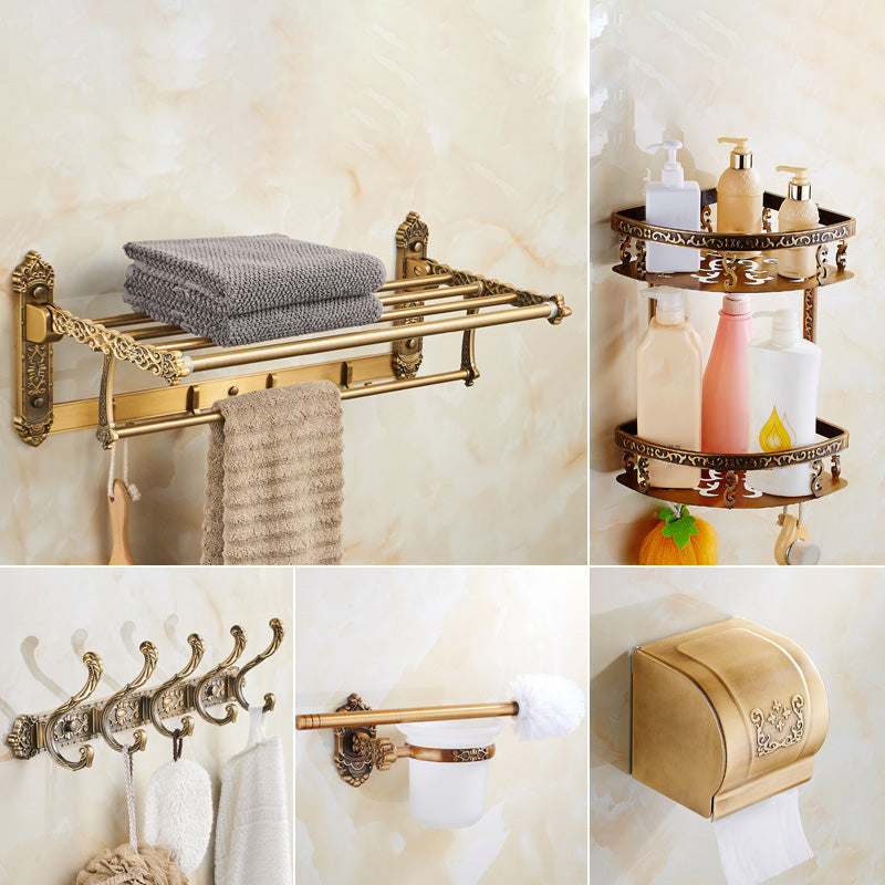 Traditional Bathroom Accessory Set Gold Bathroom Accessory Kit