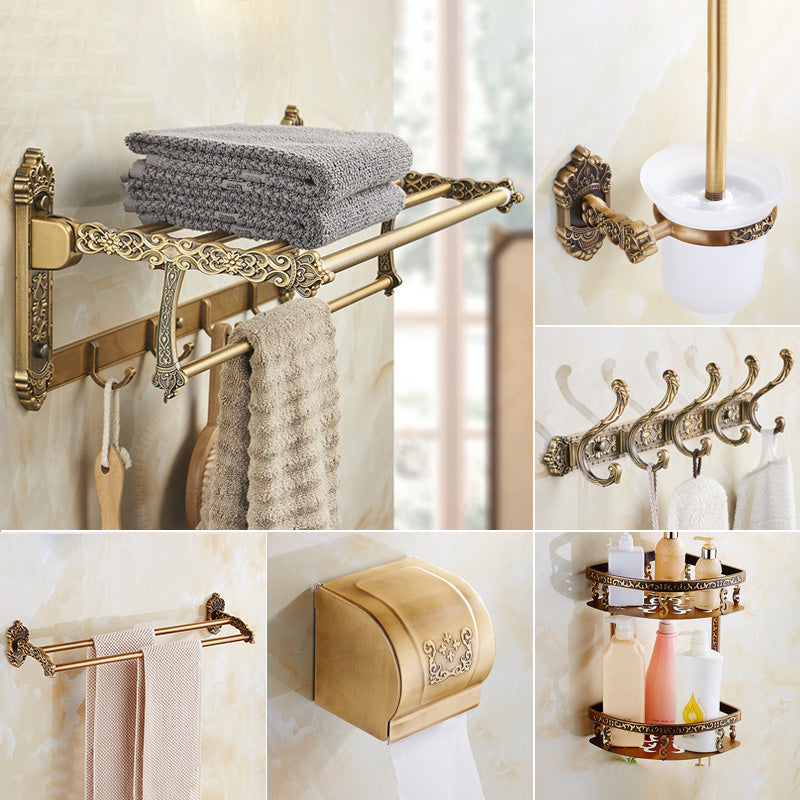 Traditional Bathroom Accessory Set Gold Bathroom Accessory Kit