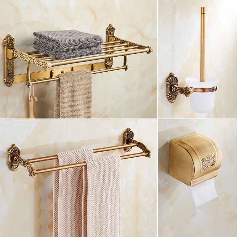 Traditional Bathroom Accessory Set Gold Bathroom Accessory Kit