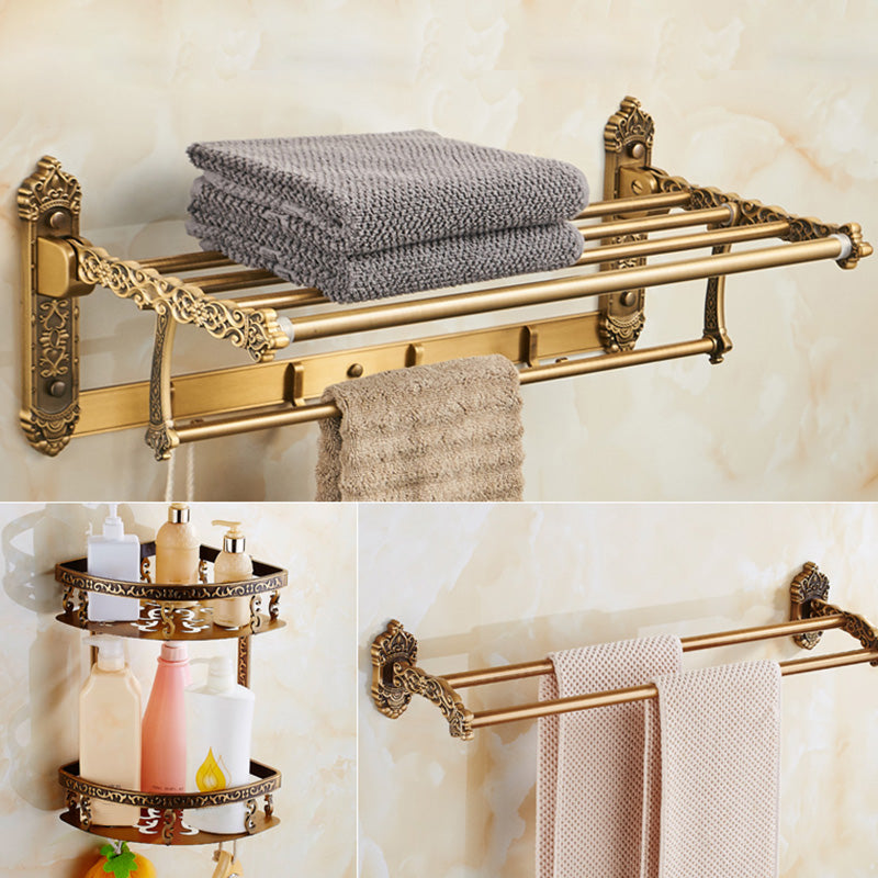 Traditional Bathroom Accessory Set Gold Bathroom Accessory Kit