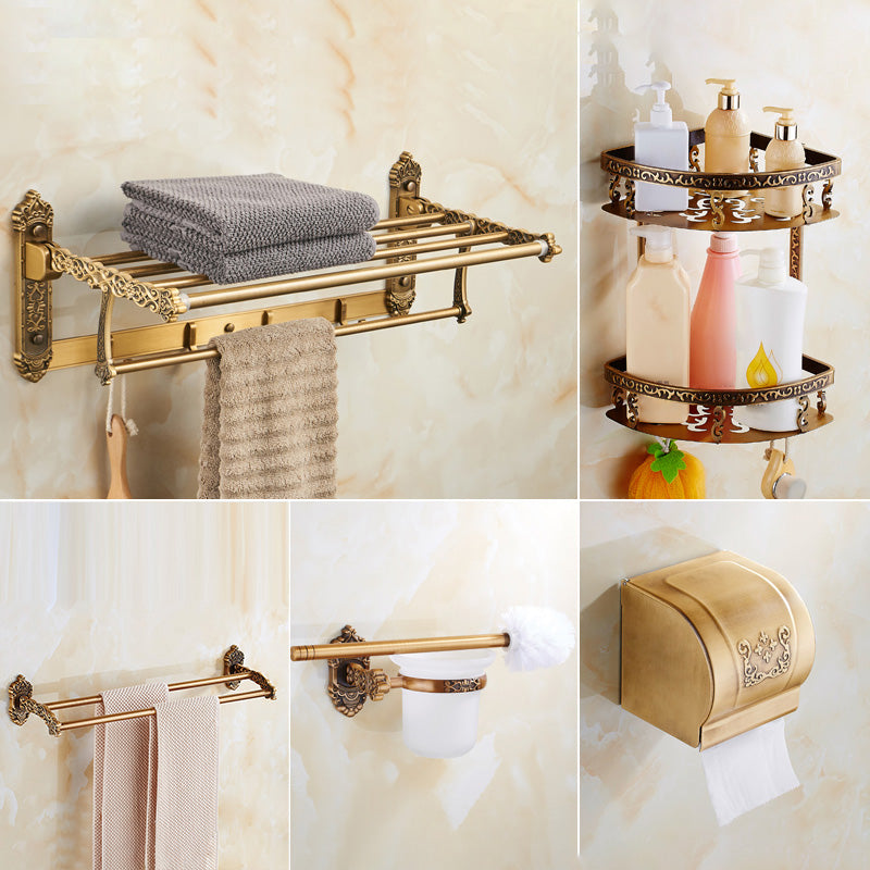 Traditional Bathroom Accessory Set Gold Bathroom Accessory Kit