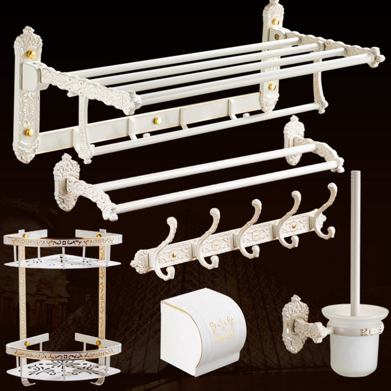 Traditional Bath Hardware Set White Bathroom Accessories Hardware Set