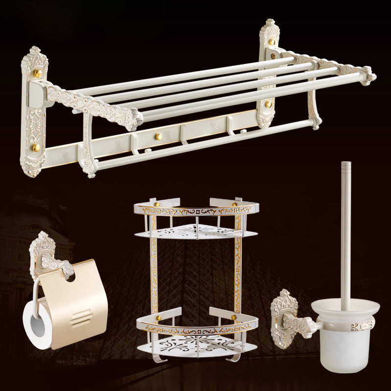 Traditional Bath Hardware Set White Bathroom Accessories Hardware Set