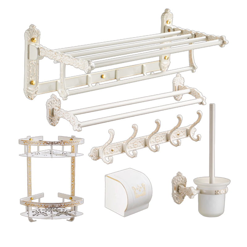 Traditional Bath Hardware Set White Bathroom Accessories Hardware Set