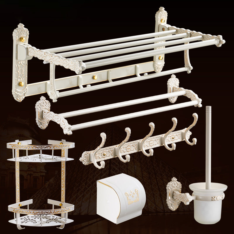 Traditional Bath Hardware Set White Bathroom Accessories Hardware Set