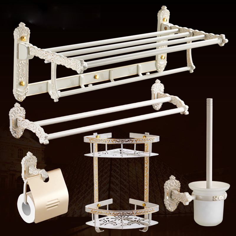 Traditional Bath Hardware Set White Bathroom Accessories Hardware Set