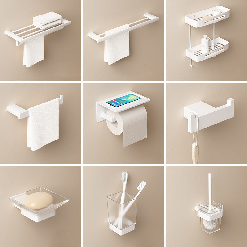 Modern Bathroom Accessory Set White Bathroom Accessories Hardware Set