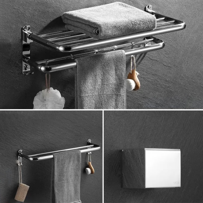 Modern Bathroom Accessory Set Silver Bathroom Accessories Hardware Set