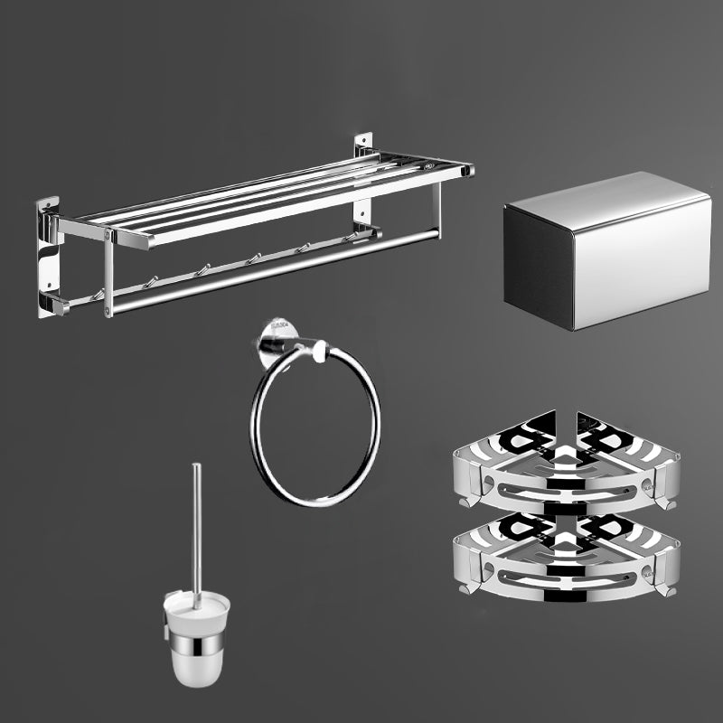 Modern Bath Hardware Set Silver Bathroom Accessories Hardware Set