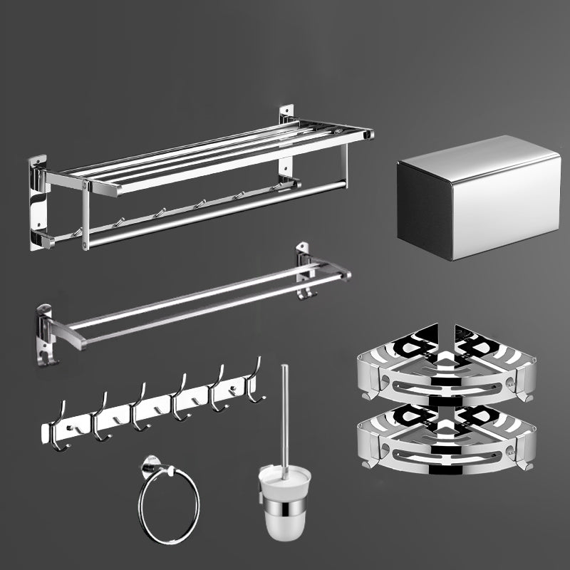 Modern Bath Hardware Set Silver Bathroom Accessories Hardware Set