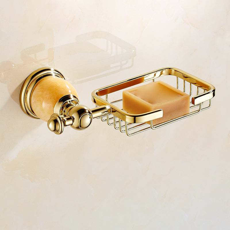 Polished Gold Bathroom Set Metal Bathroom Accessories Hardware Set