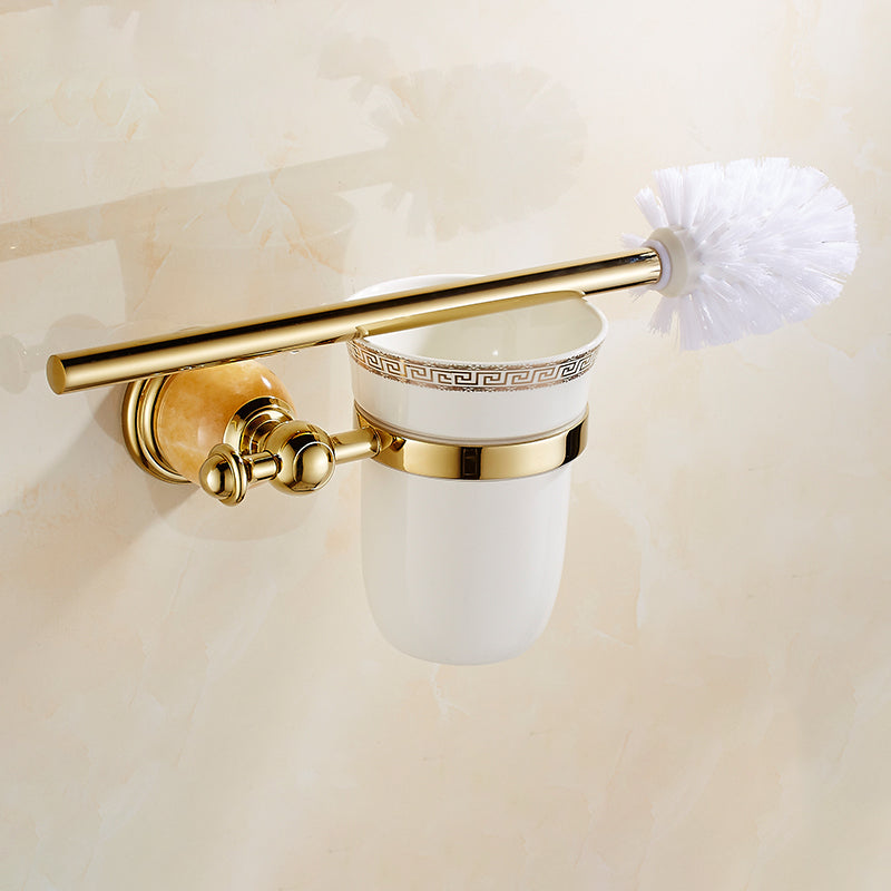 Polished Gold Bathroom Set Metal Bathroom Accessories Hardware Set