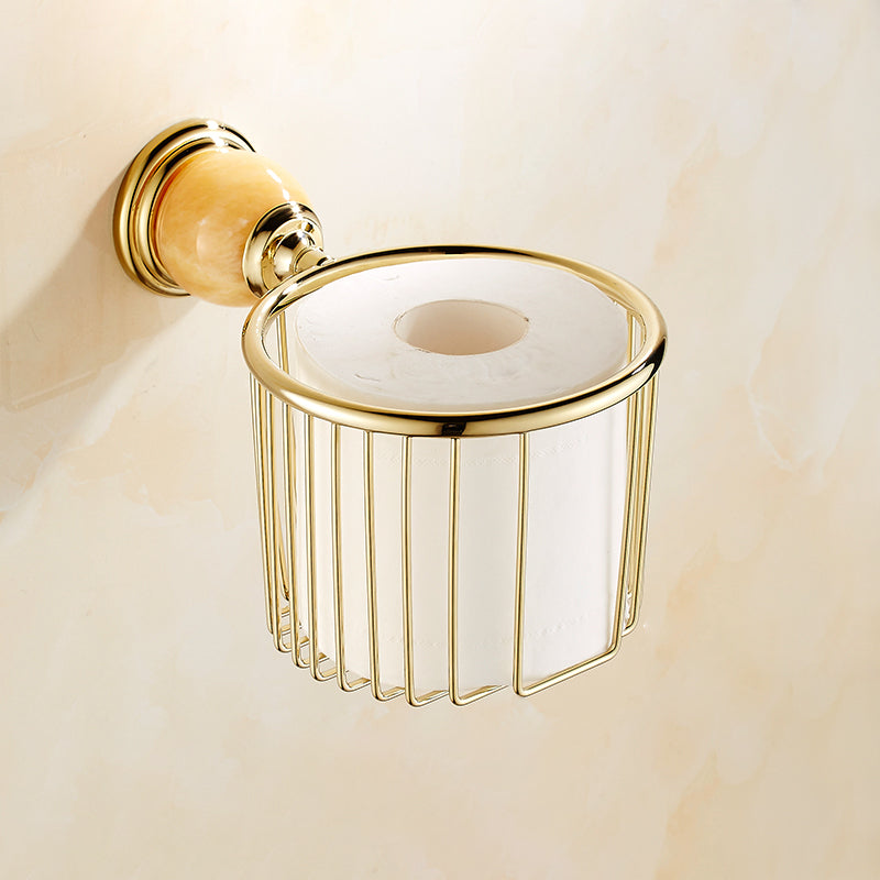 Polished Gold Bathroom Set Metal Bathroom Accessories Hardware Set