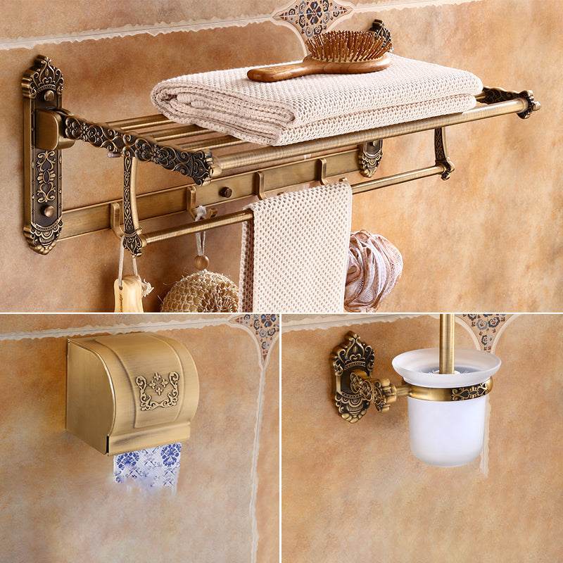 Traditional Metal Bathroom Accessories Hardware Set with Soap Dish