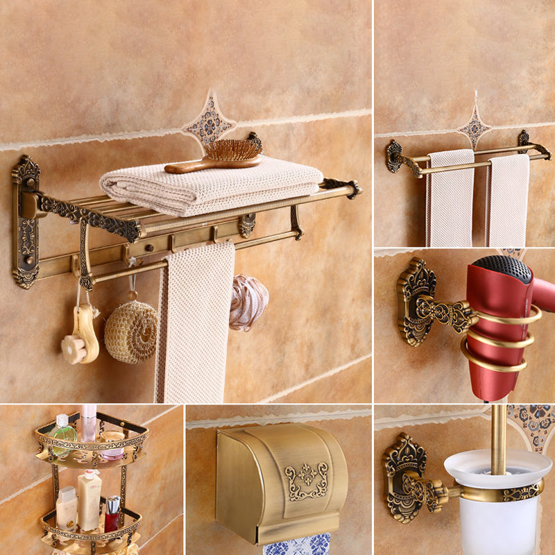 Traditional Metal Bathroom Accessories Hardware Set with Soap Dish