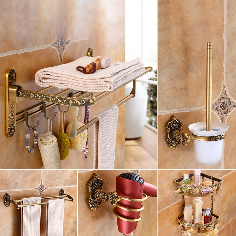 Traditional Metal Bathroom Accessories Hardware Set with Soap Dish