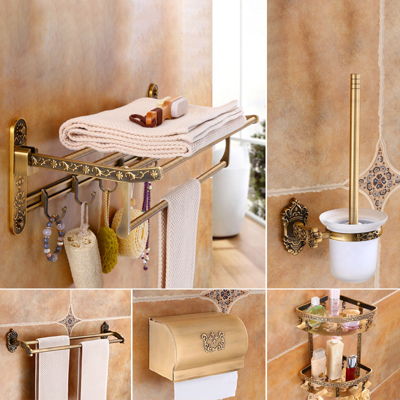 Traditional Metal Bathroom Accessories Hardware Set with Soap Dish