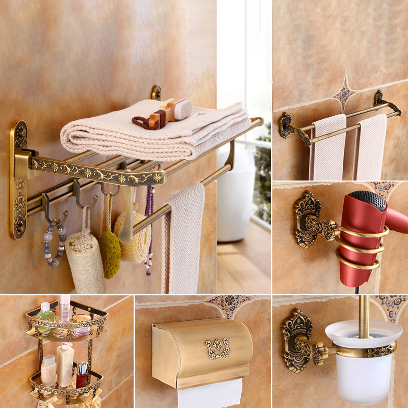 Traditional Metal Bathroom Accessories Hardware Set with Soap Dish