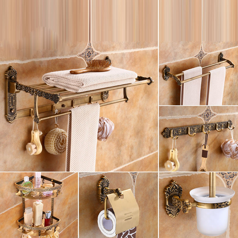 Traditional Metal Bathroom Accessories Hardware Set with Soap Dish