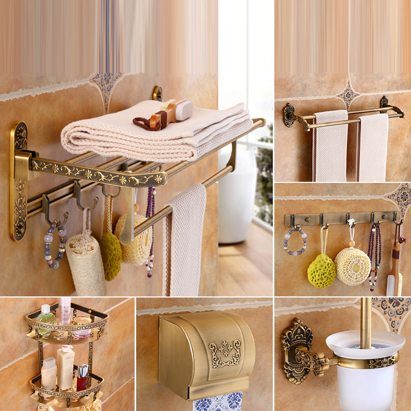 Traditional Metal Bathroom Accessories Hardware Set with Soap Dish