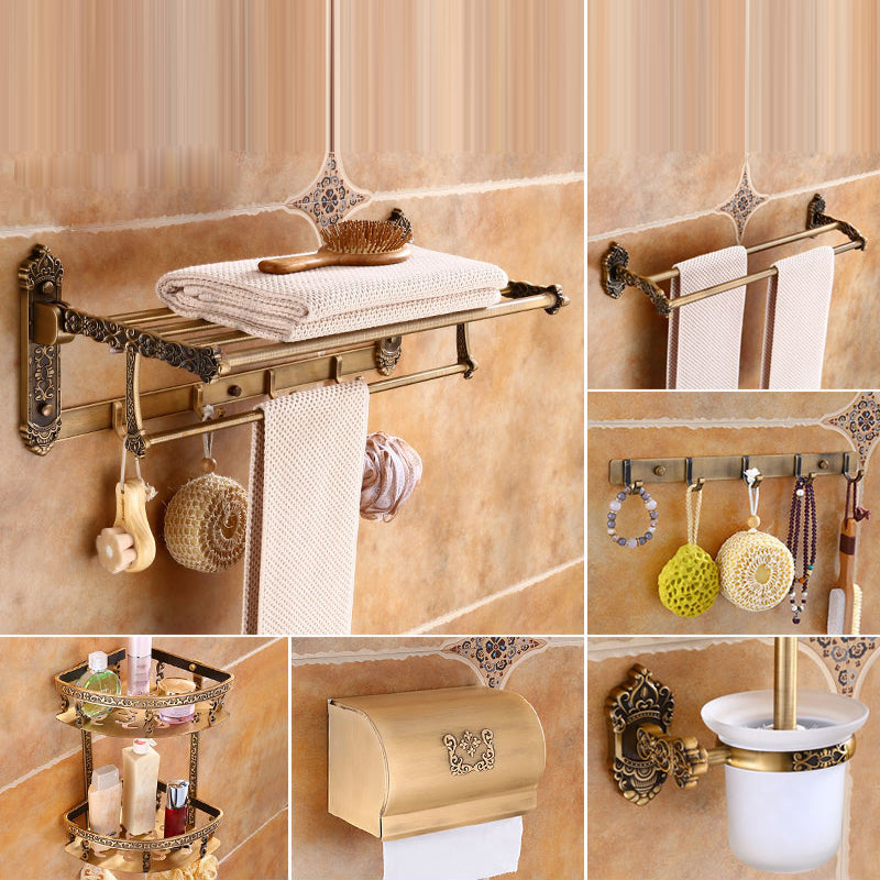 Traditional Metal Bathroom Accessories Hardware Set with Soap Dish