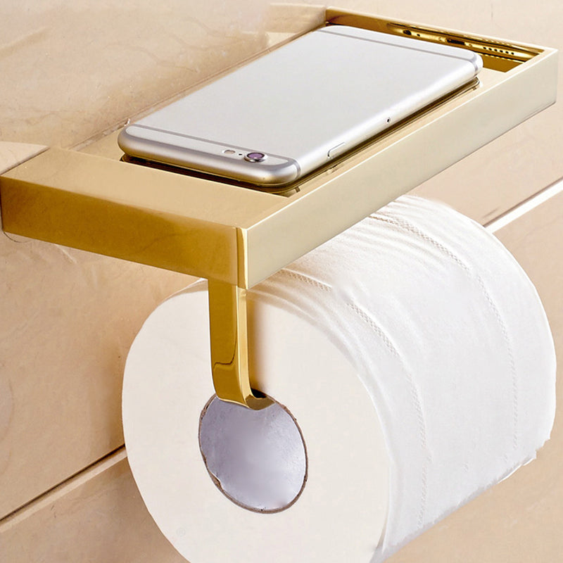 Traditional Style Golden Bathroom Accessory as Individual or as a Set