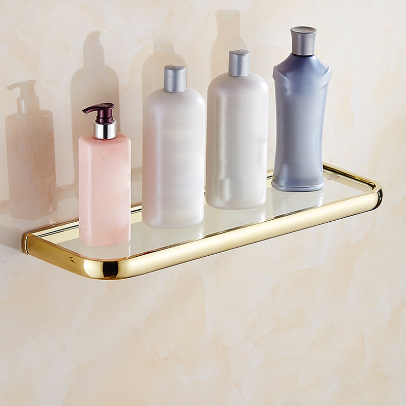 Traditional Style Golden Bathroom Accessory as Individual or as a Set