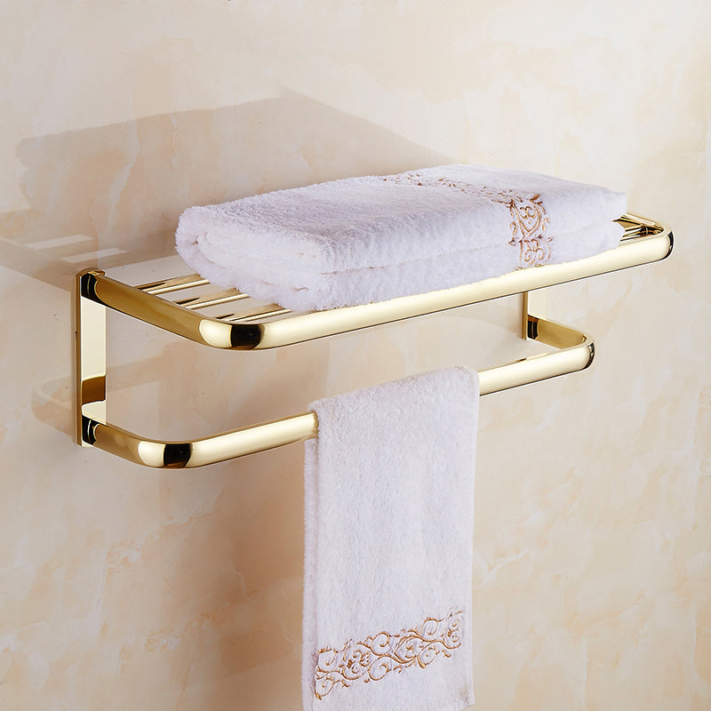 Traditional Style Golden Bathroom Accessory as Individual or as a Set