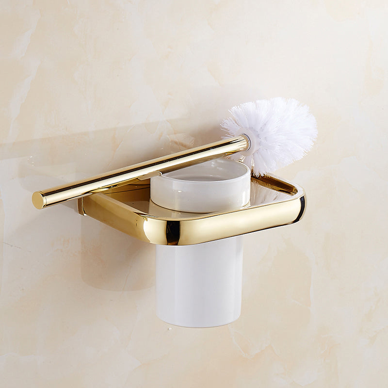 Traditional Style Golden Bathroom Accessory as Individual or as a Set