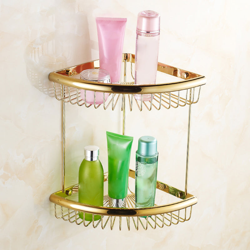 Traditional Style Golden Bathroom Accessory as Individual or as a Set