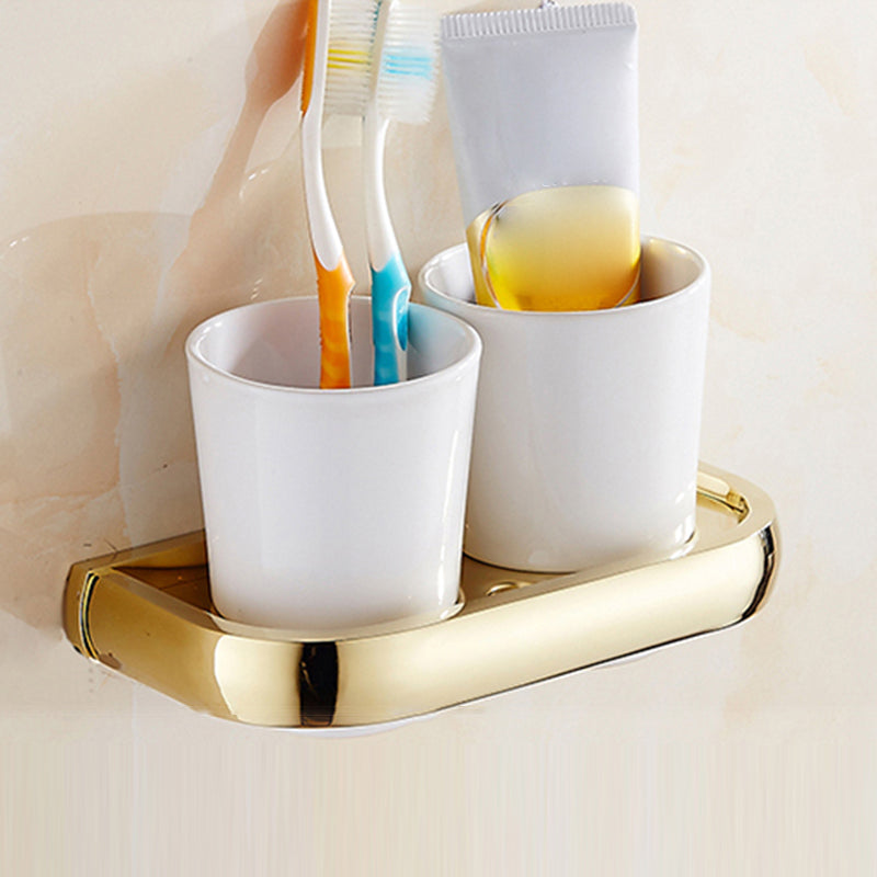 Traditional Style Golden Bathroom Accessory as Individual or as a Set