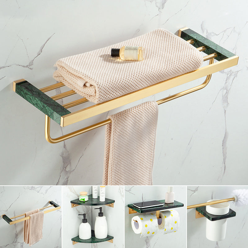 Brass Bathroom Accessory Set Marble Bathroom Accessory Kit for Home