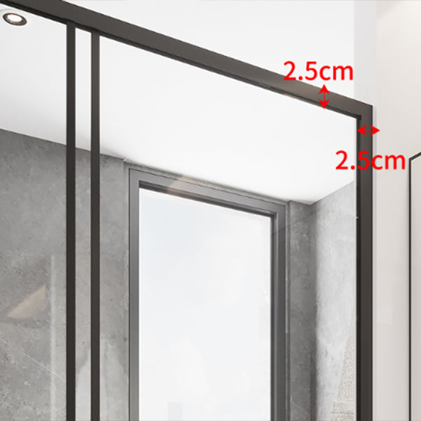 Double Sliding Shower Door Full Frame Tempered Glass Shower Door