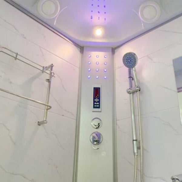 Modern Shower Enclosure Grey Drainer Sliding Door Shower Stall