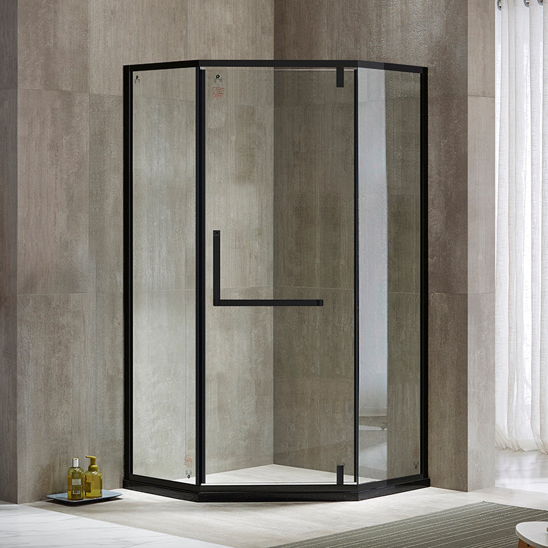 Modern Style Shower Stall Semicircle Metal Frame Framed Shower Stall