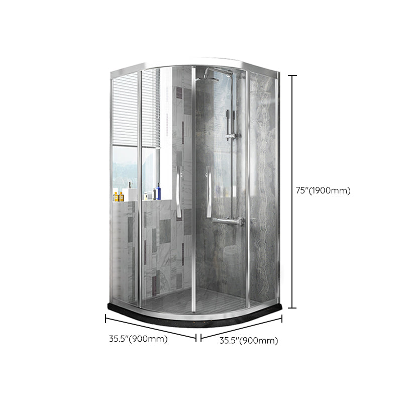 Modern Shower Enclosure Laminated Glass Corner with Fixed Panel Shower Stall