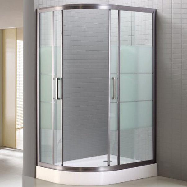 Modern Round Shower Stall Clear Tempered Bathroom Shower Stall